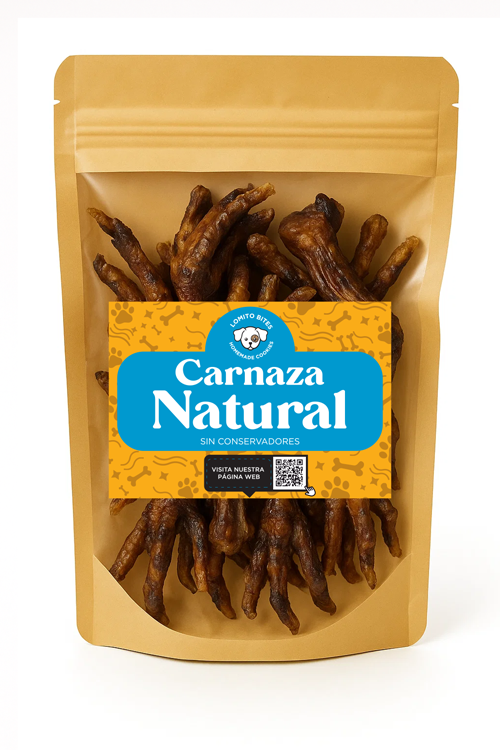 Carnaza Natural – Patas de Pollo 150 g (8–10 pzas)