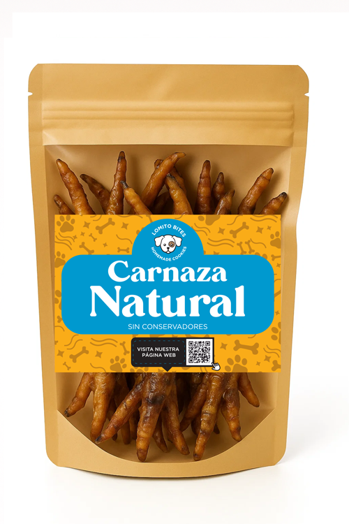 Carnaza Natural – Patas de Pollo 75 g (4–5 pzas)