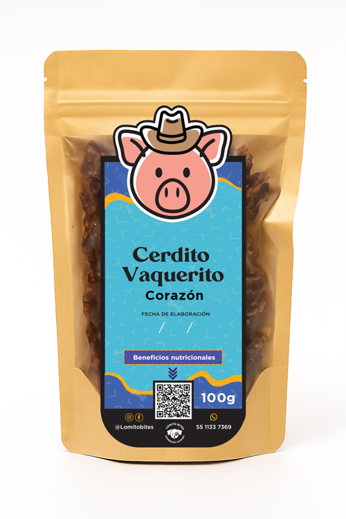 Cerdito Vaquerito – Corazón de Cerdo 100 g