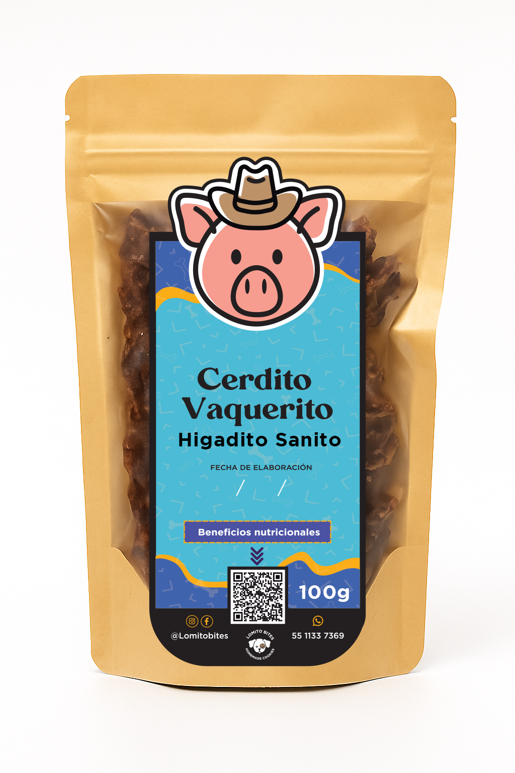 Cerdito Vaquerito – Hígado de Cerdo 100 g